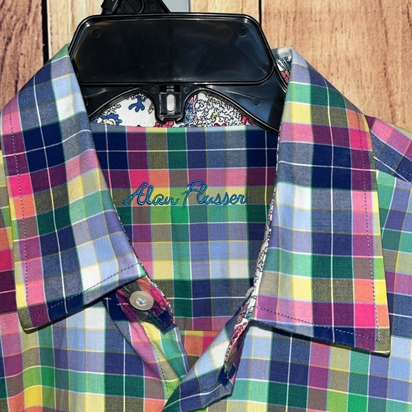 Men's Multicolor Plaid Shirt - Picture 4 of 10